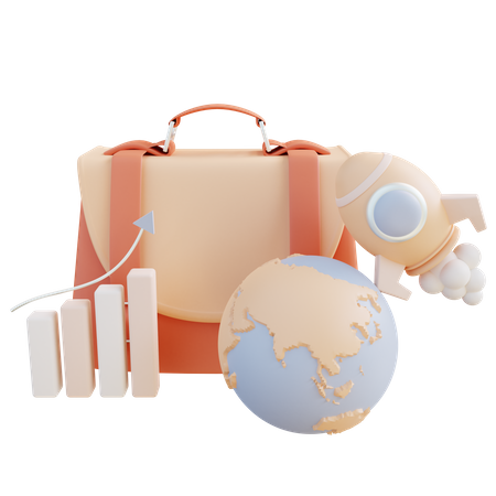 International Business  3D Icon