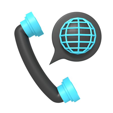 International Call  3D Icon