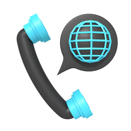 International Call  3D Icon