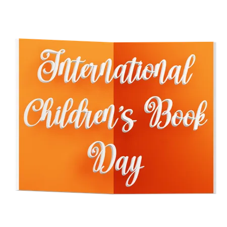 International Childrens Book Day  3D Icon