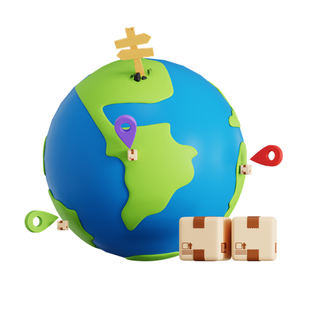 International Delivery  3D Icon