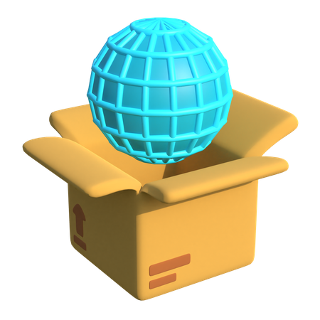 International Delivery  3D Illustration