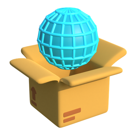 International Delivery 3D Illustration