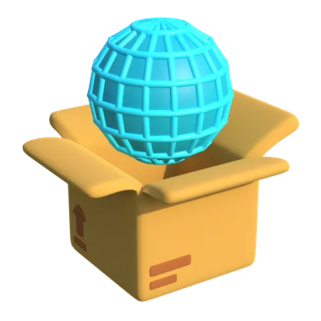International Delivery  3D Illustration