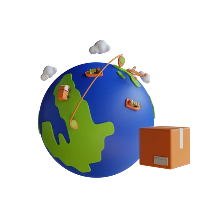 International Delivery  3D Icon