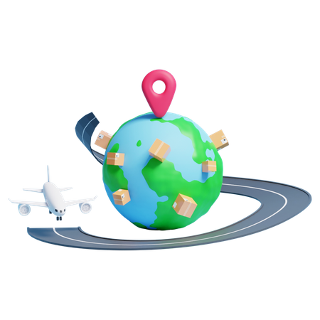 International Delivery service  3D Icon