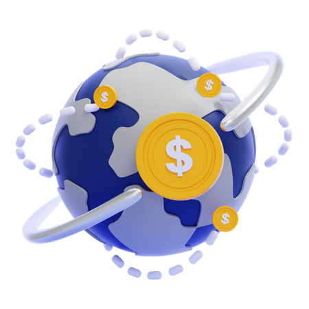 International Finance  3D Icon