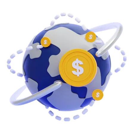 International Finance  3D Icon