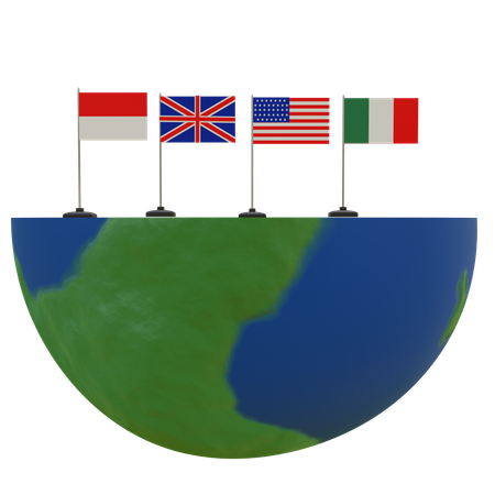 International Flags  3D Icon