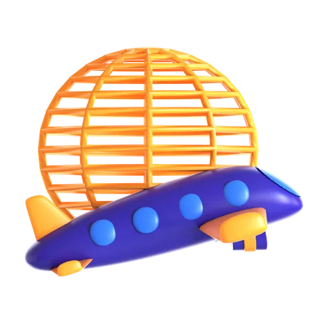 국제선  3D Icon