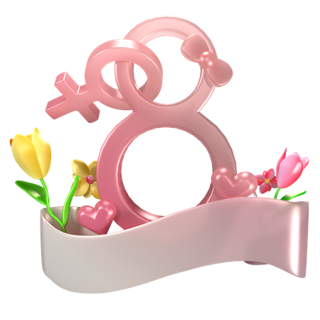 Internationale Frauen  3D Icon