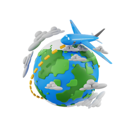 International Journey 3D Icon