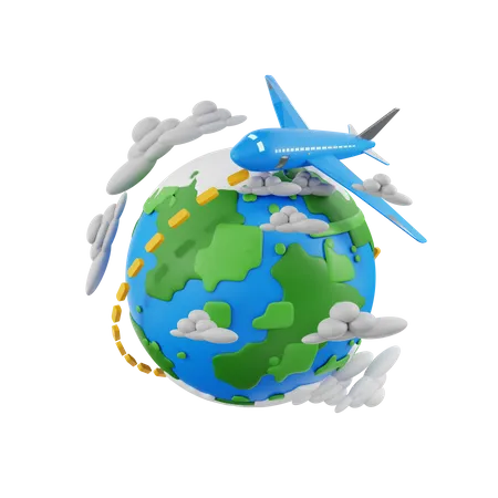 International Journey 3D Icon