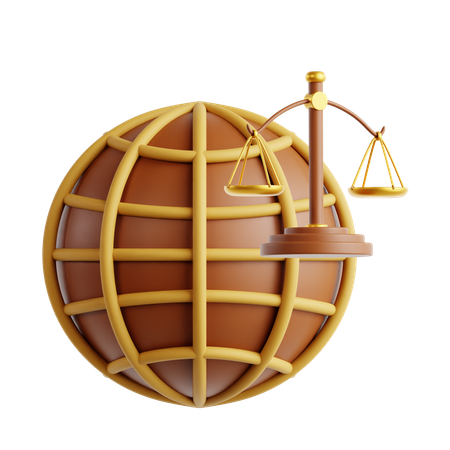 International Law  3D Icon