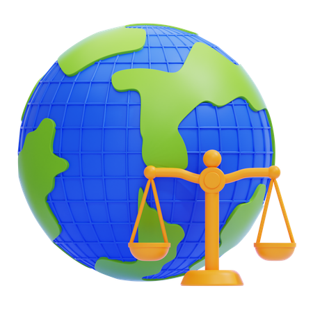 International Law  3D Icon