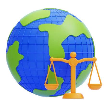 International Law  3D Icon