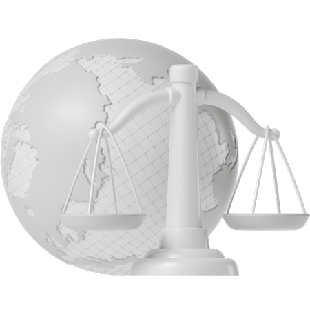 International Law  3D Icon