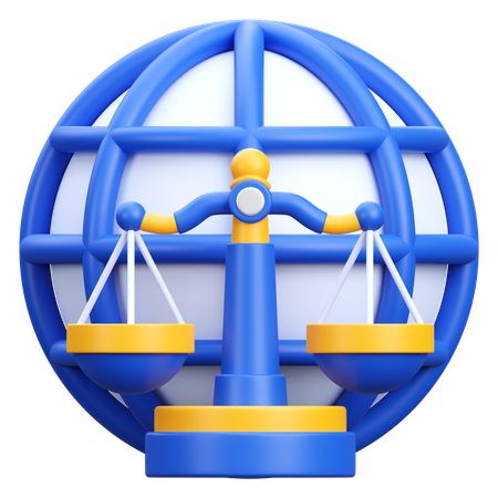 International Law  3D Icon