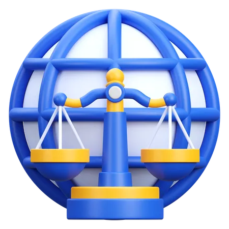 International Law  3D Icon