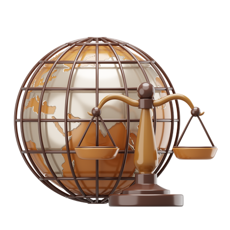 International law  3D Icon
