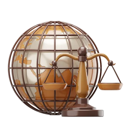 International law  3D Icon