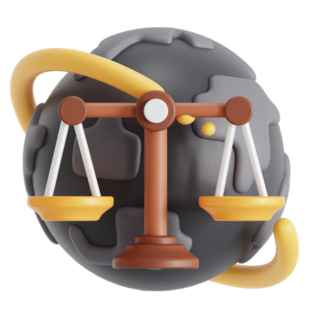 International Law  3D Icon