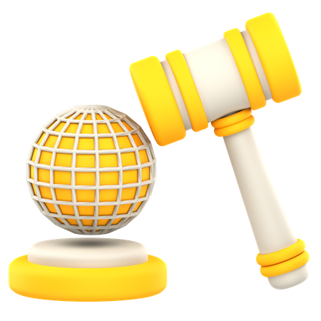 International Law  3D Icon