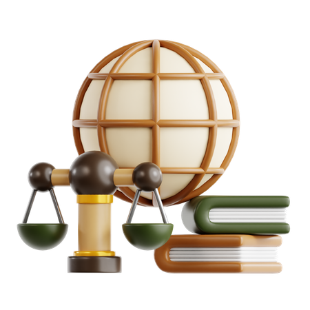 International Law  3D Icon