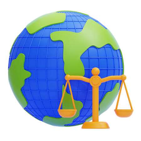 International Law  3D Icon