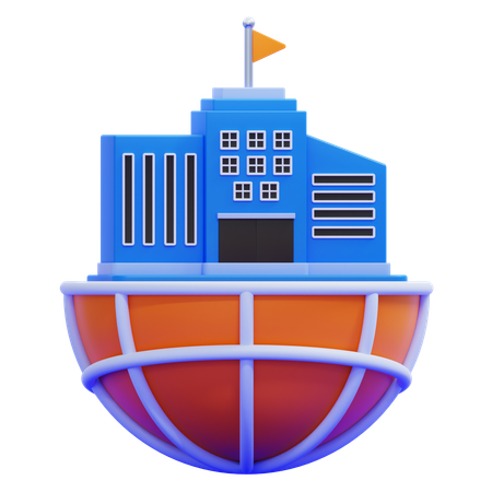 International Office  3D Icon