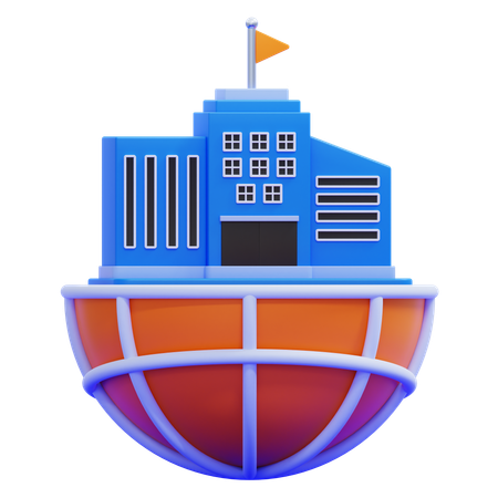International Office  3D Icon