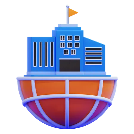 International Office  3D Icon