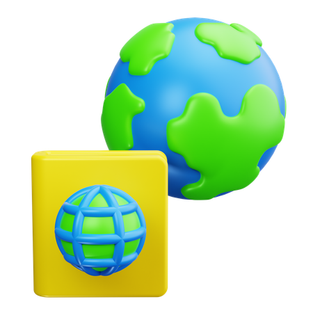 International Passport  3D Icon