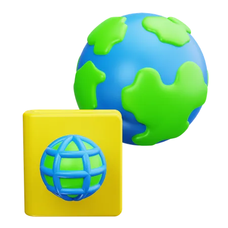 International Passport  3D Icon