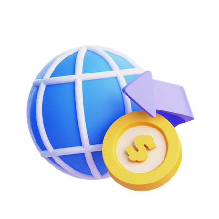 International Payment  3D Icon