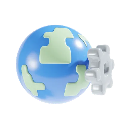 International Service  3D Icon