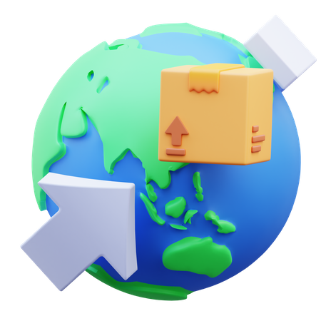 International Shipping  3D Icon