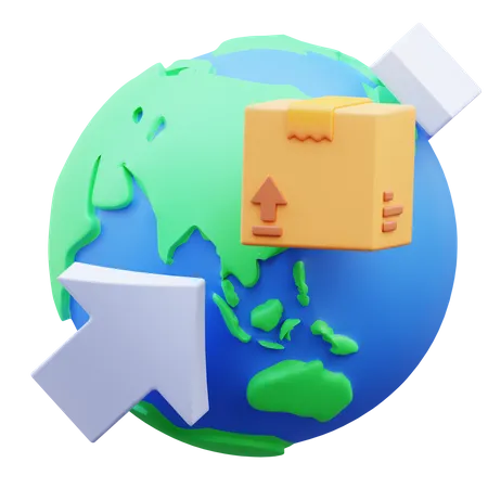 International Shipping  3D Icon