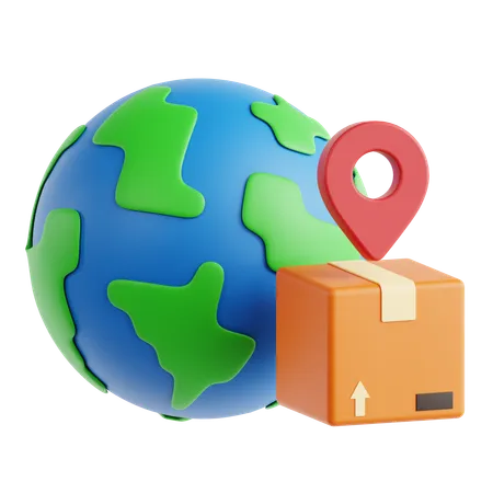 International Shipping  3D Icon