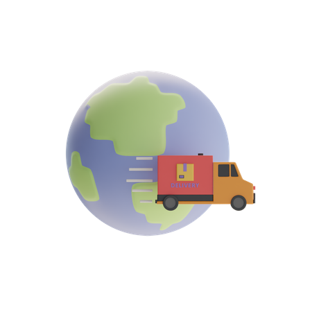 International Shipping  3D Icon