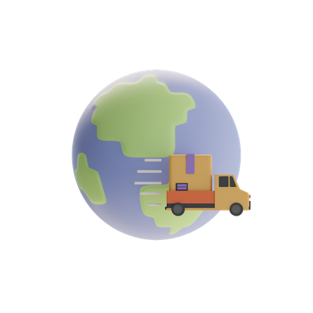 International Shipping  3D Icon