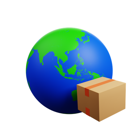 International shipping  3D Illustration