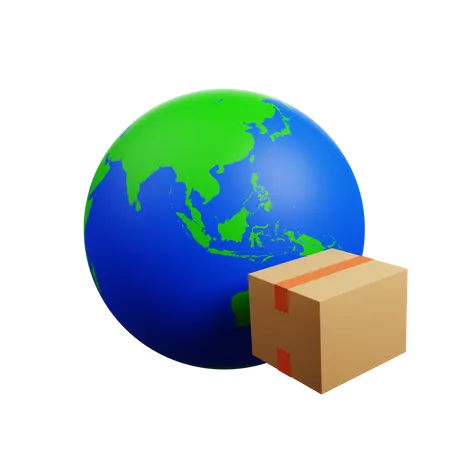 International shipping  3D Illustration