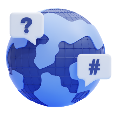 International Topics  3D Icon