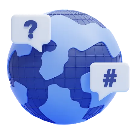 International Topics  3D Icon