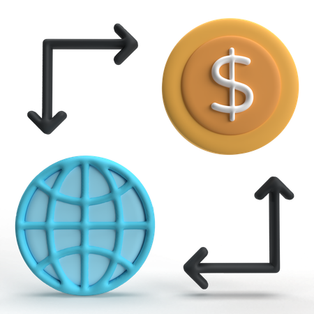 International Transaction  3D Icon