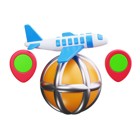 International travel  3D Icon