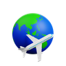 globe travel emoji 3d