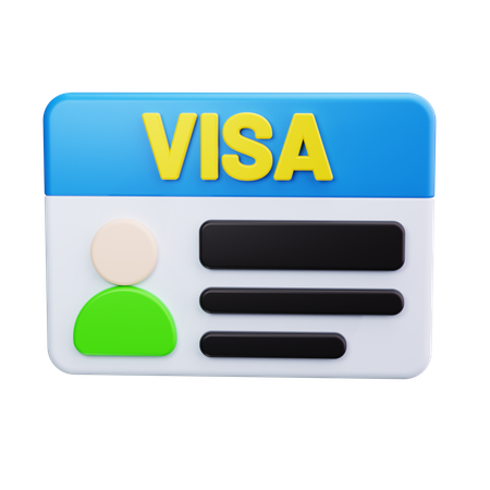 International visa  3D Icon