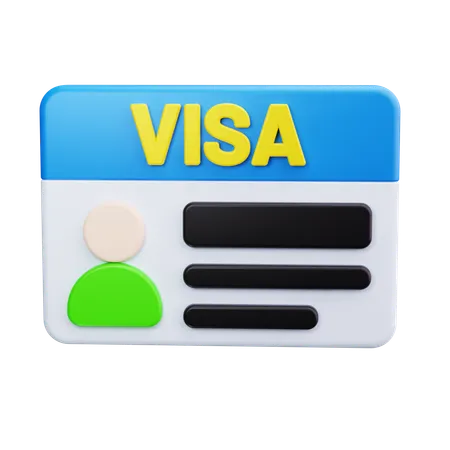 International visa  3D Icon